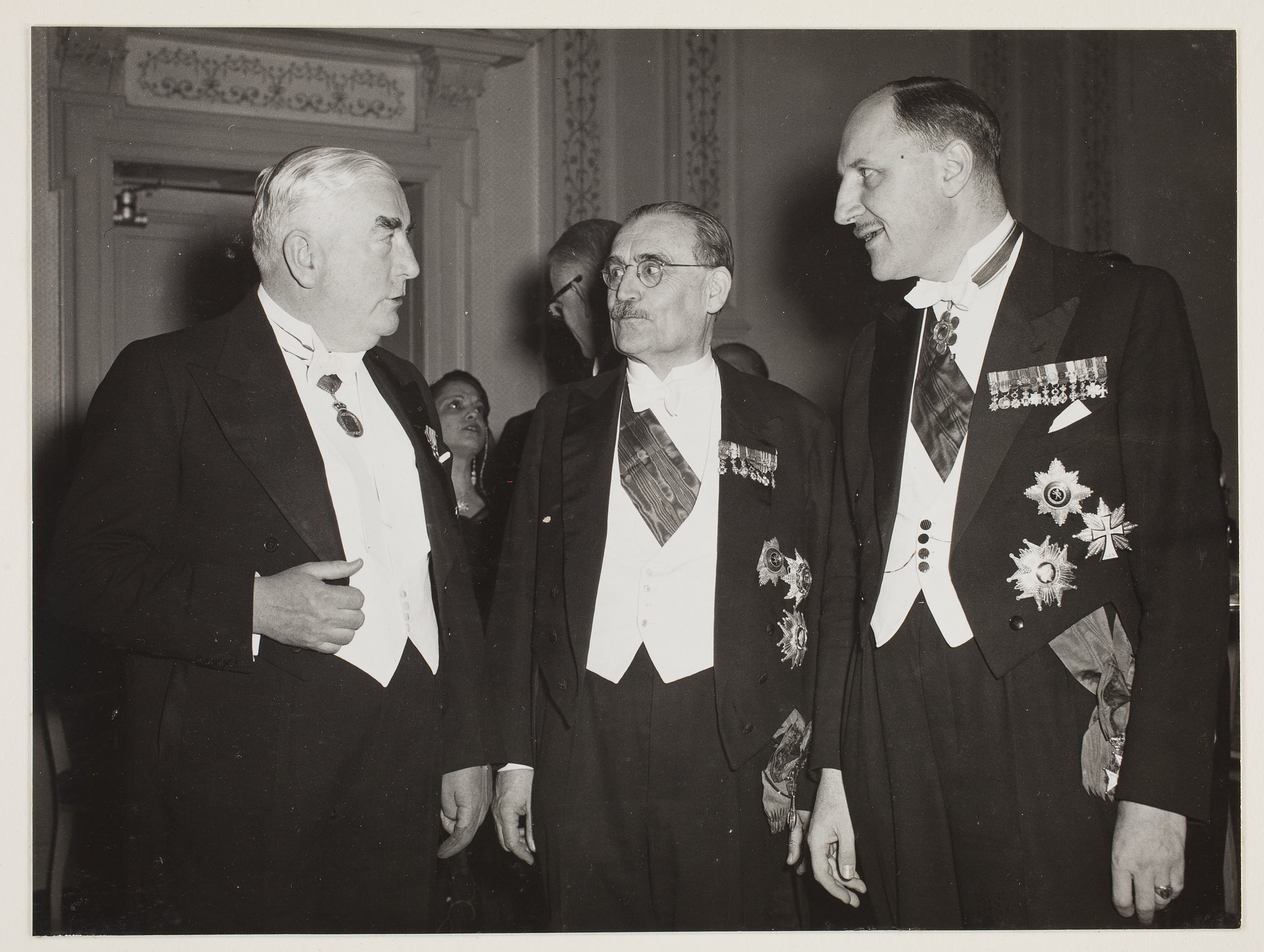Robert Menzies, Prime Minister of the Netherlands Willem Drees and Dutch Foreign Minister Joseph Luns